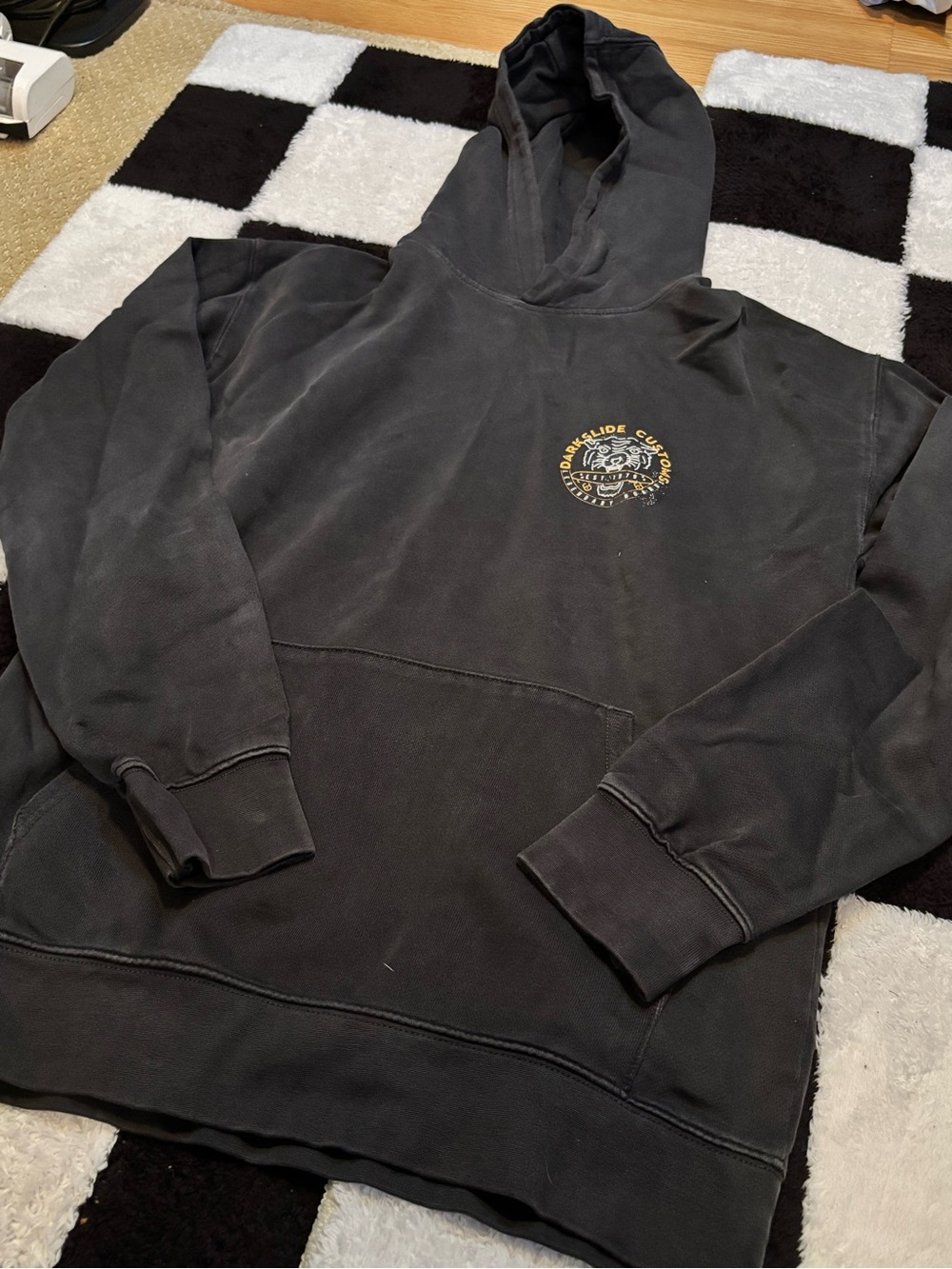 Arizona Jean Company Black Pullover Hoodie with Small Chest Graphic